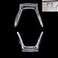 QYAJS Plate Glasses Frame Eyeglass Saddle Bridge Nose Pads TR Embedded Bracket
