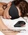 MABAO 2 Pack Sleep Mask for Side Sleeper Eye Mask for Sleeping Black