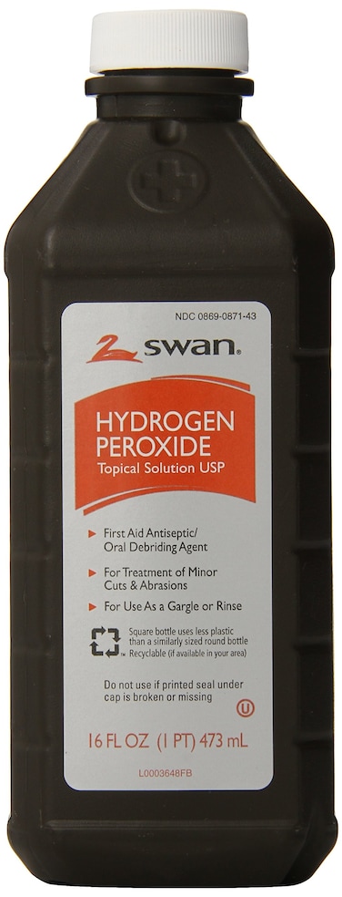 Swan Hydrogen Peroxide Antiseptic Topical Solution 16 Fluid Ounce