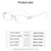 VIDEBLA 5 Pack Computer Reading Glasses Men and Women Anti Eyestrain Blue Light Blocking Glasses for Reading 5 Clear 000