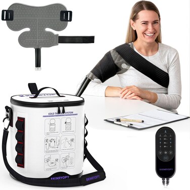 KINRYOPY Cold Therapy Machine for Shoulder with Programmable Timer Portable Ice Machine for Shoulder After Surgery Lightweight Replacement Recovery System