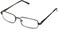 Foster Grant Mens Axton Rectangular Reading Glasses Satin BrownTransparent 59 mm 275