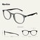 OPULIZE MET Blue Light Blocking Reading Glasses for Women Men Slim Round Frame with Scratch Resistant and Spring Hinges Computer Glasses with AntiReflective Grey 2 Pack of 1
