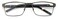 V.W.E. VWE Men Premium Rectangle Metal with Plastic Temple Extra Large Reader 152mm Wide Frame Reading Glasses Gunmetal 125