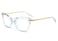 FEISEDY Crystal Cat Eye Glasses Frame Blue Light Blocking Computer Eyewear B2500