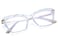 FEISEDY Crystal Cat Eye Glasses Frame Blue Light Blocking Computer Eyewear B2500