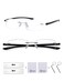 TERAISE Rimless Reading Glasses for Men2 Pack Blue Light Blocking Reader