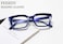 FEISEDY Retro Square Blue Light Blocking Reading Glasses Anti Glare Digital Eyestrain Reader B2479 Blue 250x
