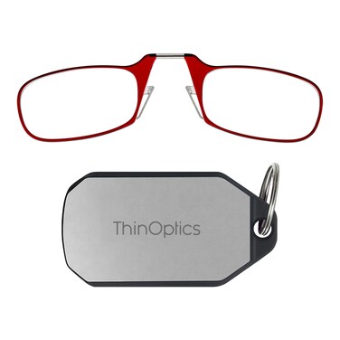 ThinOptics unisex adult Keychain Case Reading Glasses Red 44 mm US