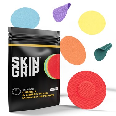 Skin Grip Freestyle Libre 3 Instinct Sensor Covers 20 Pack Secure Hold