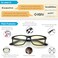 JS JS Blue Light Blocking Reading Glasses Haka Rectangle Black Frame 15