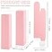 Framendino 50 Pack Pink Kraft Paper Lipstick Boxes Rectangle Bottle Reusable Lip Balm Packaging Cases Gift Wrapping Box for DIY 33x079x079