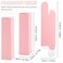 Framendino 50 Pack Pink Kraft Paper Lipstick Boxes Rectangle Bottle Reusable Lip Balm Packaging Cases Gift Wrapping Box for DIY 33x079x079