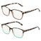 Foster Grant Womens Kendall 2Pack Square Reading Glasses Tortoise 175
