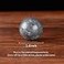 Brass Statu Marble 14in Chinese Exercise Baoding Balls Dark Grey