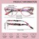 Sumkyle 4 Pack Cat Eye Reading Glasses Blue Light Blocking for WomenStylish Pattern Spring Hinges Computer Readers 4 Mix 175