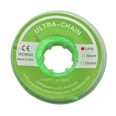 Angzhili 1 Piece Dental Orthodontic Elastic Chain Power Chains Long Light Green