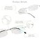 LifeArt Blue Light Blocking Computer Reading GlassesMens and Womens Rimless Frame Silver No Magnification