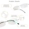 LifeArt Blue Light Blocking Computer Reading GlassesMens and Womens Rimless Frame Silver No Magnification