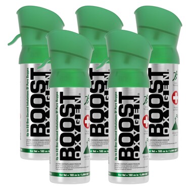 Boost Oxygen Pocket Size Natural 3L Canister 5 Pack