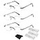 HIYANJN Frameless Reading Glasses Blue Light Blocking Rimless Computer Reader For men Lightweight Eyeglasses3Pack250