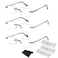 HIYANJN Frameless Reading Glasses Blue Light Blocking Rimless Computer Reader For men Lightweight Eyeglasses3Pack250