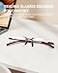TERAISE Rimless Reading Glasses Comfortable Lightweight Frameless Reader 1 Pack Men and Women Blue Light Blocking Computer Eyeglasses25X
