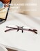 TERAISE Rimless Reading Glasses Comfortable Lightweight Frameless Reader 1 Pack Men and Women Blue Light Blocking Computer Eyeglasses25X