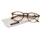 Foster Grant McKay Round Multi Focus Progressive Reading Glasses Brown