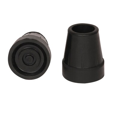 PCP Replacement Cane Tips 34 inch 19 cm diameter Black Two Tips