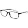 OPULIZE ICE Reading glasses for Women MenScratch Resistant Rectangular frame with Spring Hinges BlackDark BlueGreyDark Red 15 Pack of 4