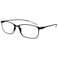 OPULIZE ICE Reading glasses for Women MenScratch Resistant Rectangular frame with Spring Hinges BlackDark BlueGreyDark Red 15 Pack of 4