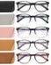 JOLISU 5 Pack Reading Glasses For Women Blue Light Blocking Computer Reader Spring Hinge Eyeglasses 250