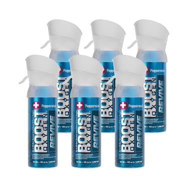Boost Oxygen Pocket Size Revive Peppermint 3L Canister 6 Pack