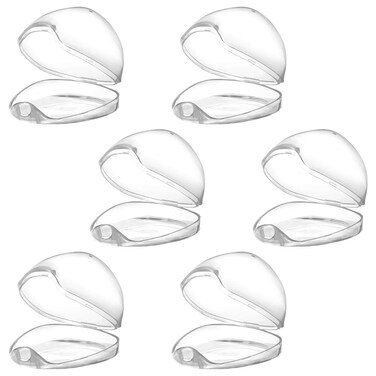 Accmor Pacifier Case Pacifier Holder Case Pacifier Container for Travel BPA Free Transparent 6 Pack