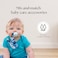 Dodo Babies Pacifier Clip Teether Toy Set Universal Pacifier Holder Loop Silicone Teethers for Baby Teething Toys 6 Piece Set Blue Gray