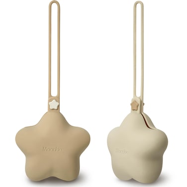Moonkie Silicone Pacifier Holder Case Cute Portable Pacifier Case 2 Pack