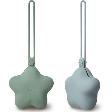 Moonkie Silicone Pacifier Holder Case Cute Portable Pacifier Case 2 Pack
