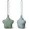 Moonkie Silicone Pacifier Holder Case Cute Portable Pacifier Case 2 Pack