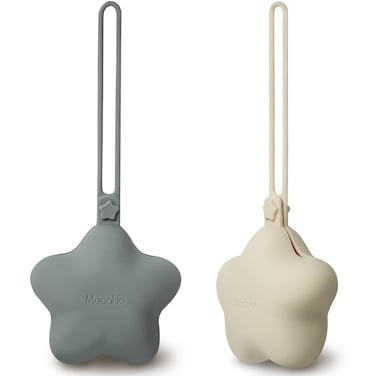 Moonkie Silicone Pacifier Holder Case Cute Portable Pacifier Case 2 Pack