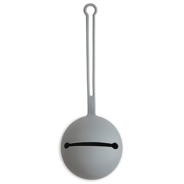 mushie Silicone Pacifier Holder Case Stone