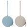 Nupoopy 2 Pack Silicone Pacifier Holder Case EtherLight Grey