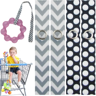 PBnJ Baby Toy Saver Strap Holder Secure Accessories Tether 4 Pack