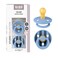 BIBS Colour Pacifier 06 Months 2Pack Round Nipple Pin Sky Blue
