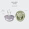 BIBS x Liberty De Lux Pacifier 0 Months 2Pack Round Nipple Capel Sage