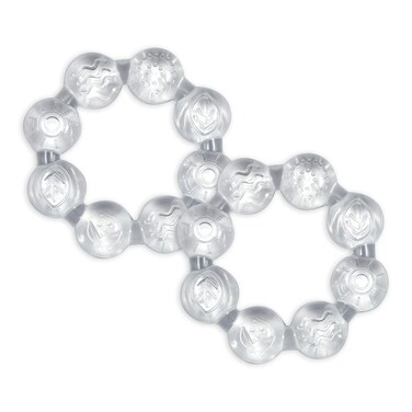 Green Sprouts Cool Ring Teether 2 Pack Clear 6mo