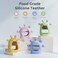 Momcozy Baby Teether Toys Silicone Teether for 012 Months Pink