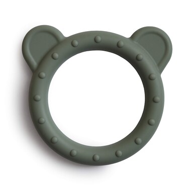 mushie Silicone Baby Teether Toy Bear Dried Thyme