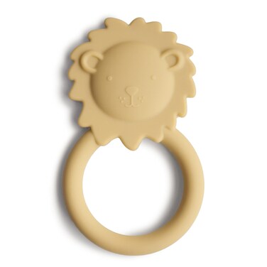 mushie Silicone Baby Teether Toy Lion