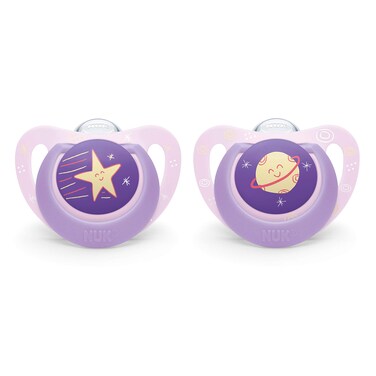 NUK Orthodontic Pacifiers 06 Months 2 Pack